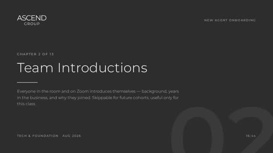 Chapter 2 — Team Introductions