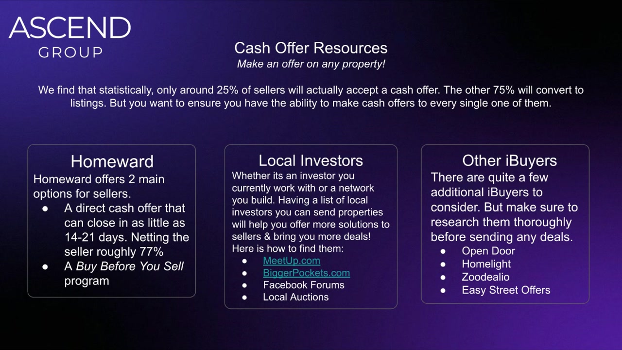 Chapter 5 — Cash Offer Resources